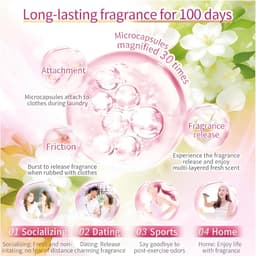 Dailygoods- Geurparels Gardenia/Jasmijn - 100 Dagen Langdurige Geur - Hypoallergeen - Oplosbaar in Alle Watertemperaturen - Microcapsule-Technologie - Verwijdert Geuren tijdens het Wassen - Wasverfrisser — thumbnail 2