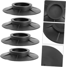 Wasmachine Voetjes - Apparaat Anti-trilpads - Geluid Verminderen - Zonder Gereedschap te Installeren - 10x10cm - Zwart — thumbnail 5