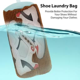 Waszak voor Schoenen - Herbruikbare Wasnet voor Sneakers met Rits - Bescherming en Onderhoud voor Jouw Schoenen tijdens het Wassen — thumbnail 2