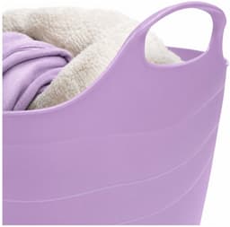 Excellent Houseware Flexibele emmer - 2x - paars - 15 liter - kunststof - vierkant - 30 x 29 cm — thumbnail 2
