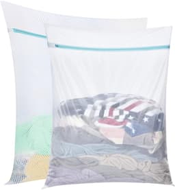 Wasnetten voor Wasmachine, 60x80 cm Grote Waszakken, Laundry Bag, Wasnetten Groot met Ritssluiting, voor Fijne Was, Ondergoed, Sokken, Gordijnen, Fleecedekens, Beddengoed — thumbnail 1