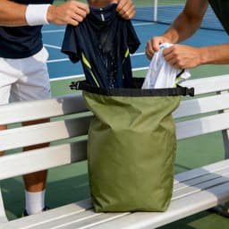 Waszak - Opbergzak Kleding - Reizen en Sport - Natte en Droge Scheiding - 30x40 cm - Zwart — thumbnail 2