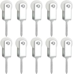 Dailygoods- Katrollen 25mm - Nylon Katrollen - Takel voor Binnen - Opknoping - Compacte Montage 38x6mm - Slijtvast en Ruimtebesparend - Waslijnkatrollen — thumbnail 1