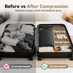 SnelShoppen - Herbruikbare Vuilwaszak 28L met Kliksluiting - Waterdichte Compressiezak van 70D Nylon - Opvouwbare Waszak voor Reizen, Zwemmen, Fitness — thumbnail 5