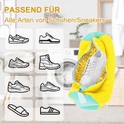 Schoenwaszak - Beschermende Mesh - Herbruikbare Waszak - Ritssluiting - Set van 2 - Duurzaam Polyester Katoen — thumbnail 2