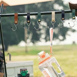 S-haak met leren lus 12 stuks - metaal - multifunctioneel - ideaal voor kleding en camping - ShopVlot — thumbnail 2