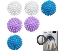 Wasballen 6 stuks - Herbruikbare drogerballen - Beschermt kleding - Voor thuisreiniging - ShopVlot