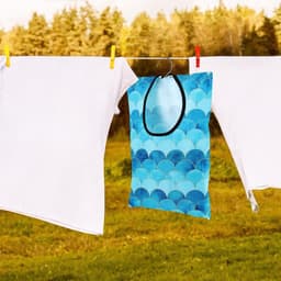 Wasknijper Tas - Kledingpin Houder - Kleding Ophangen - Met Hangende Haak - 38 x 28 cm - Zeemeermin — thumbnail 4