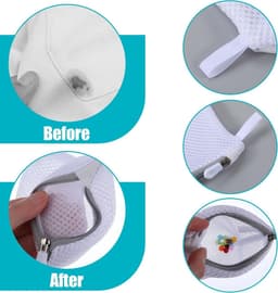 Mini wasnetjes set van 5 stuks - Kleine waszakken voor delicate kleding, wasmachine en opslag — thumbnail 2