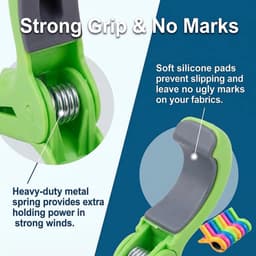 8 stuks handdoekklemmen voor strandstoelen, groot, winddicht, strandhanddoekclips, sterke handdoekklemmen voor ligstoelen, badhanddoek, beddengoed, kleding, multifunctionele handdoekclips — thumbnail 4