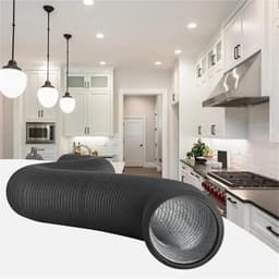 Afvoerbuis - Flexibele slang - Airco ventilatie - Stabiele constructie - 150 mm x 3 m - Grijs — thumbnail 4