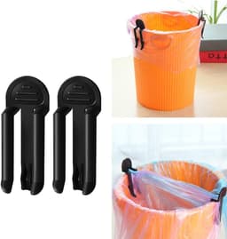 Afvalzak Clips - Vuilniszak Houders - Afval Sorteren - Tripod Ontwerp - 20 Stuks - Zwart — thumbnail 5