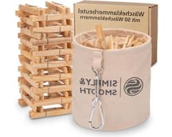 Wasknijperzak - Knijperhouder - Wassen Ophangen - Extra grote haken - 16x16x18 cm - Katoen