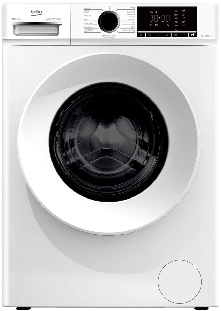 Beko B1W8641W BE wasmachine Voorlader 8 kg 1400 RPM Wit — afbeelding 1