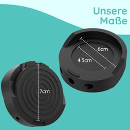 Wasmachine Dempers - Anti-vibratie Voetjes - Stil Draaien - Maximale Demping - 4 Stuks - Zwart — thumbnail 5