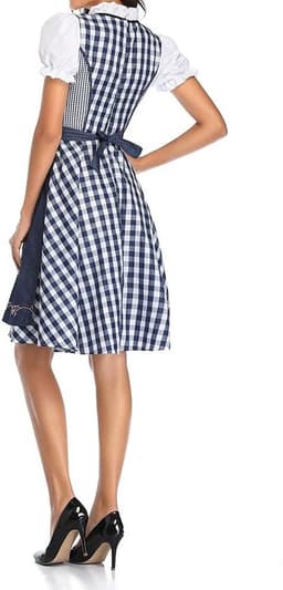 jurk voor dames, Oktoberfest kostuum, jurk met schort, maïs, uniform — thumbnail 4