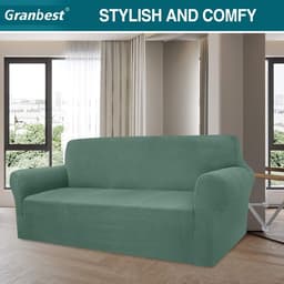 Moderne Stretch Sofa Cover van Jacquard voor 3-Zitsbank - Elastische Bescherming voor Huisdieren in de Woonkamer - Ideaal voor Honden en Katten — thumbnail 5