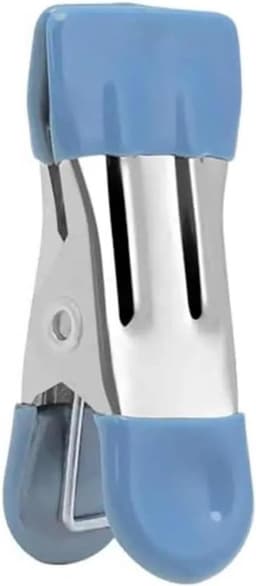 Knijpers Kleding - Waslijn Clips - Kleding Drogen - Roestvrij Staal - 50 Stuks - Blauw — thumbnail 1