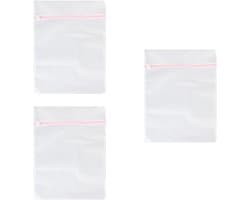 Wasnet voor wasmachine - 3 stuks, 60 x 60 cm, fijnmazig waszak voor delicate kleding, blouses en beddengoed, ideaal voor reisopslag en bescherming tijdens het wassen
