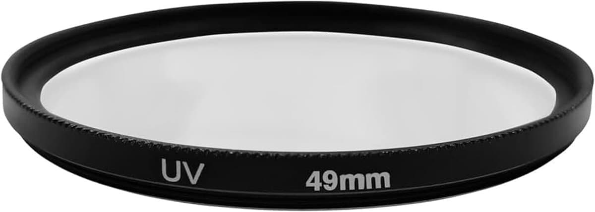 49 mm UV-filter voor Canon EOS R100 R50 R10 met RF-S 18-45mm kitlens, voor Canon EOS M50 M50 Mark II M5 M6 M6 Mark II M200 M100 met EF-M 15-45mm kitlens en meer lenzen met 49 mm filterdraad — afbeelding 1
