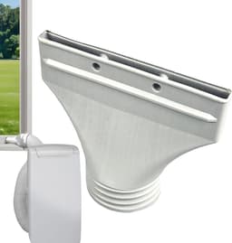Airco Afvoerslang Koppelstuk – Adapter voor plat kanaal – Airconditioning Afvoerslang Adapter Plat - Efficiënte luchtstroom – Geschikt voor mobiele airco's, afzuigkappen, wasdrogers, enz. – 25 x 10 x 22 cm – Grijs — thumbnail 1