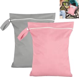 Natte zakken 40 x 30 cm, waterdichte waszakken voor zwemspullen, herbruikbare tas voor strandlakens en luiers — thumbnail 1