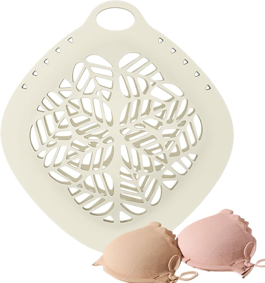 Waszak Lingerie - Fijne Was Zak - Bescherming Kleding - Zacht Gel Materiaal - 22.5 x 22.5 cm - Abrikoos — afbeelding 1