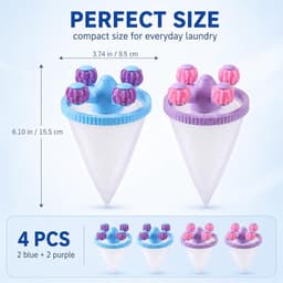 Pluisvanger wasmachine 4 stuks - roterende roller - effectief dierenhaar verwijderen - voor schone was - ShopVlot — thumbnail 2