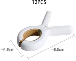 12 stuks - Strandhanddoekclips - Winddichte clips - Wasknijperclips - Handdoekclips voor op het strand - Grote wasknijperclips - Sokclips - Winddichte dekenclips - Plastic wasknijperclips - Clips die gebruikt kunnen worden voor dagelijkse kleding — thumbnail 4