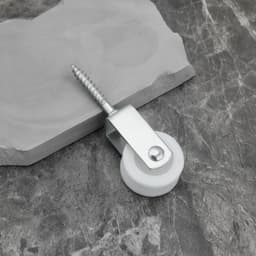 SnelShoppen - 10 stuks 30mm Nylon Pulley Touw Hijsrollen voor Binnen, Terras, Balkon, Dak en Wandbevestigingen - Compact en Ruimtebesparend — thumbnail 2