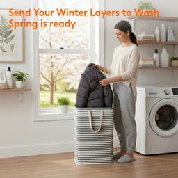 Omgoods - Set van 2 Vouwbare Waterdichte Wasmanden 80L — thumbnail 3