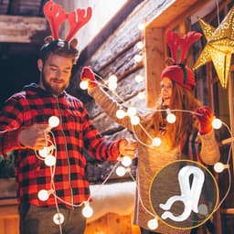 SnelShoppen - Pack van 80 Plastic Kerstlicht Clips, Gutter Haken, Herbruikbare Lichtbevestigingen voor Binnen en Buiten, Ideaal voor Kerst, Bruiloften — thumbnail 5