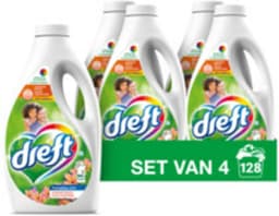 Dreft Vloeibaar Wasmiddel Amazone Regen 4 x 32 Wasbeurten 1,6 liter — thumbnail 2