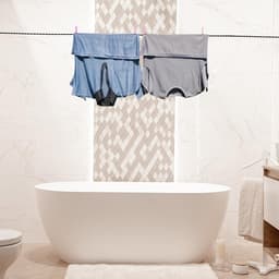 Reiswaslijn - Draagbare lijn - Kleding drogen - Intrekbaar en flexibel - Tot 2.5 meter - Zwart — thumbnail 3