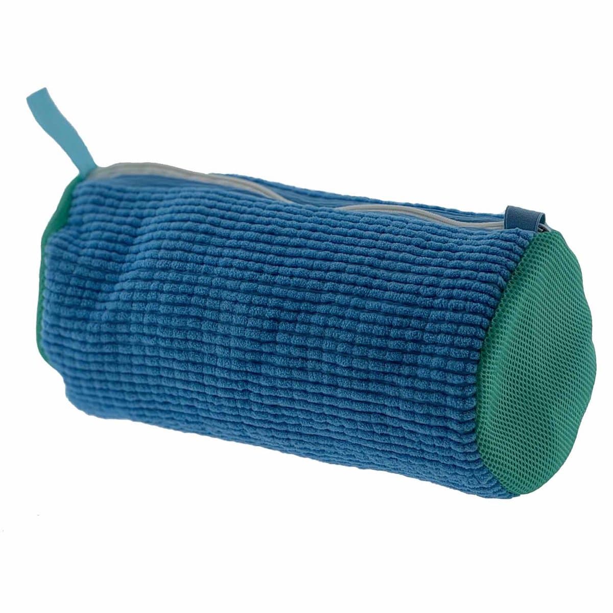 2x Waszak met rits voor schoenen - blauw - set van 2 — afbeelding 1