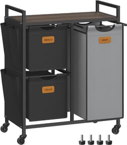 DailySupplies® Wasmand 3 Vakken - Wassorteerder - 100L — thumbnail 1