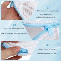 sylbx 3 pieces laundry bags, laundry bag, laundry net, laundry bag, laundry bag, bra laundry bag, laundry bag, underwear — thumbnail 4