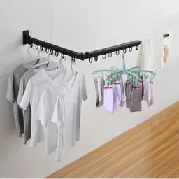 Draaibaar droogrek met 24 pinnen voor het drogen van sokken, lingerie, babykleding en handdoeken - Set van 2 (Groen) — thumbnail 4