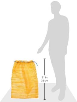 Ritselzakken voor groenten en fruit (12,5 kg) - 10 bruine groentezakken met optimale ventilatie — thumbnail 3