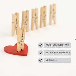 Mini Houten Knijpers met Jute Touw voor Foto's en Decoratie — thumbnail 5