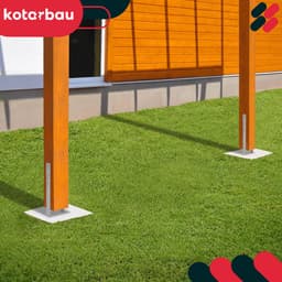 Kotarbau Serie - Stalen H-vorm Fundament - Gegalvaniseerd - 160mm - Set van 2 — thumbnail 3