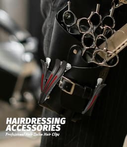 Set van 12 Professionele Haarspeldjes voor Kappers en Thuisgebruik met Antislip Siliconen Band — thumbnail 2