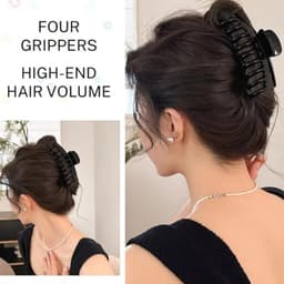 Grote Antislip Haarklemmen - Vintage Klauwclips voor Dikker Haar — thumbnail 4