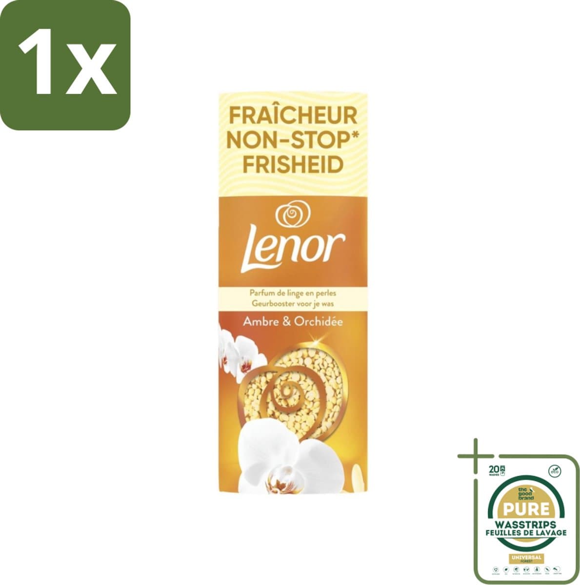 1 x Lenor – Geurbooster – Amber & Orchidee – 12 Wasbeurten – 155 g- Koffiezetapparaat - Koffiezetapparaat - Koffiezetapparaat — afbeelding 1