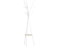 Kledingrek - 45x45x180 cm - Vrijstaand + Flurgarderobe - Praktisch & Robuust - Metaal - Wit