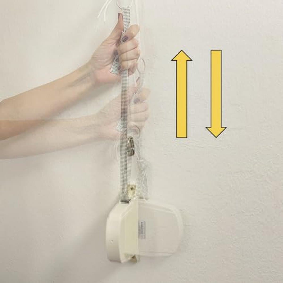 Ruimtebesparende Plafondwasdroger - 120 cm | Eenvoudige Bevestiging | Droogt Sneller | Voor Binnen en Buiten — afbeelding 1