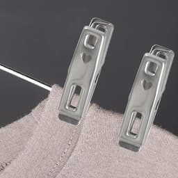 Mini-wasknijpers van roestvrij staal - 60 stuks voor zwaar gebruik - Perfect voor sokken, handdoeken, beha's en meer — thumbnail 4