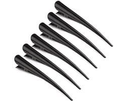 YiXuTag Pack of 6 Duckbill Hairpins, Metal Hair Clips for Styling, Partition Clips, Hairpins, Hairdresser, Hairpins, Non-Slip, Duck Bill, Hairpins with Teeth, Non-Slip Crocodile Hairpin