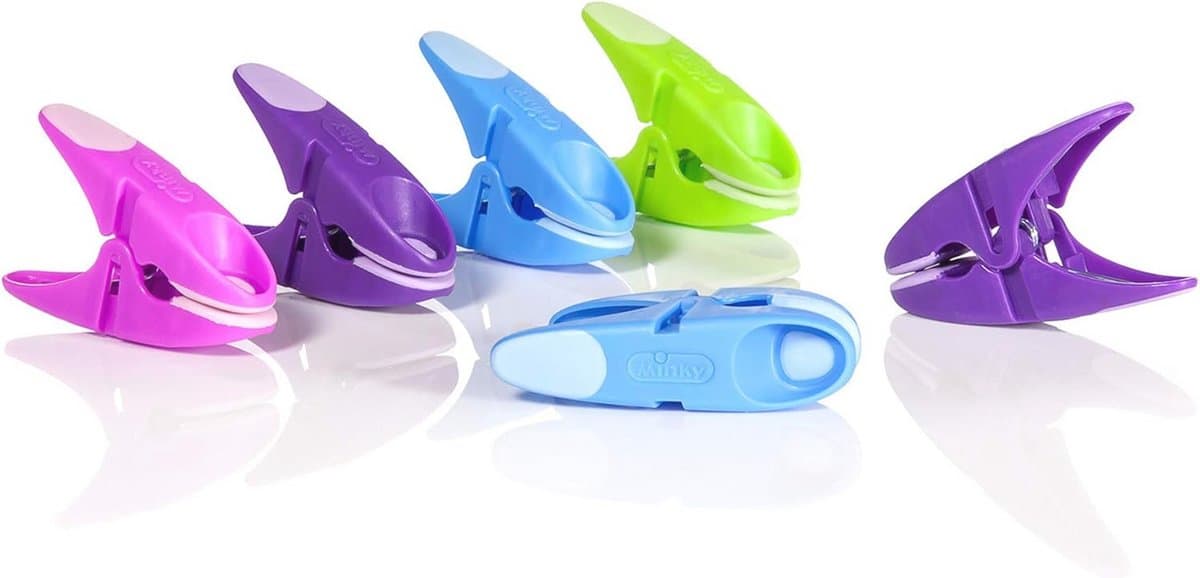 24 Stuks Diverse Kleur Wasgoed Grip Pinnen — afbeelding 1