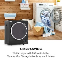Klarstein Jet Set 2500 - Wasdroger - 850W - 2,5kg - 50cm - Zwart — thumbnail 3